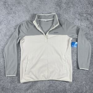 Columbia 1/4 Snap Pullover Womens Extra Large Fleece Foster Creek Colorblock NWT